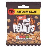 Jack's Dry Roasted Peanuts 55g (Case of 24)  Adomoo